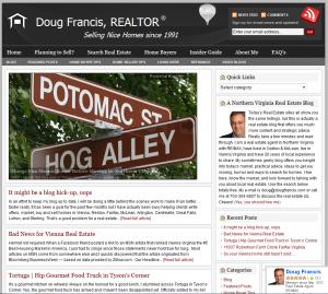 Doug Francis Realtor Blog Screenshot Old