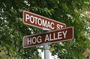 Potomac Street and Hog Alley Harpers Ferry West Virginia
