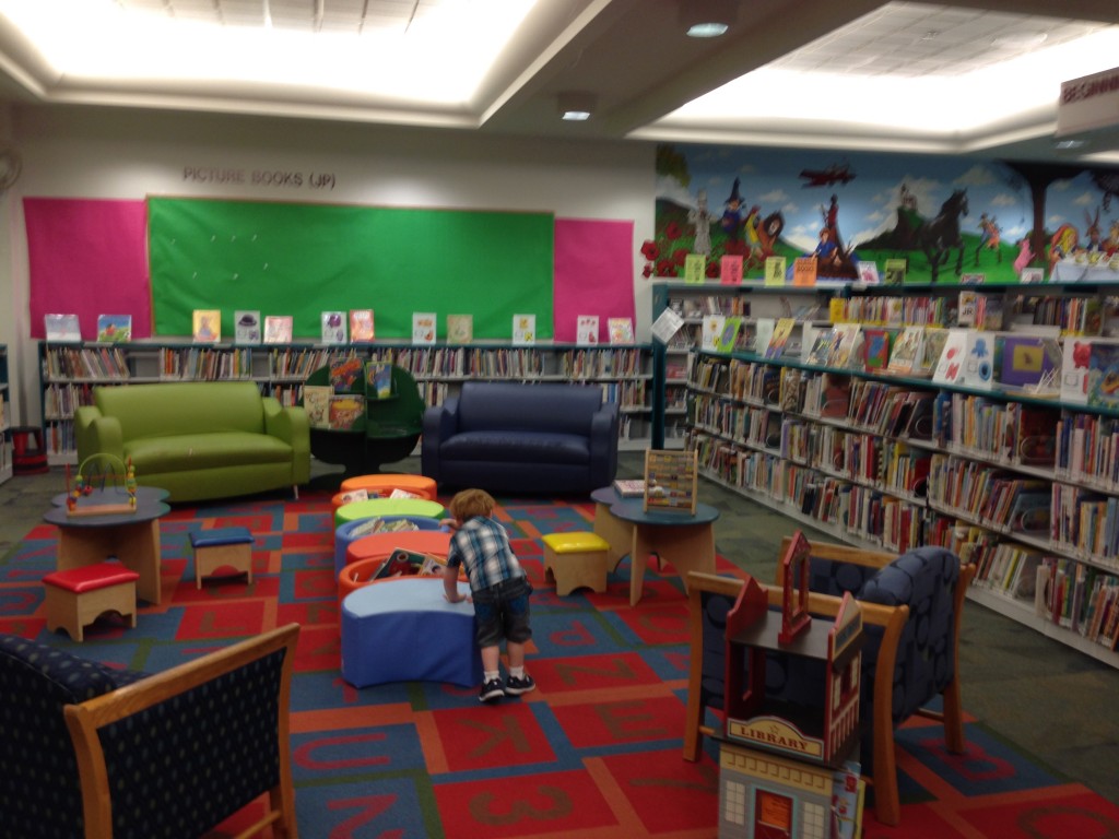 Children's Section at Patrick Henry Library in Vienna, Virginia is a great place to enjoy books with little ones!